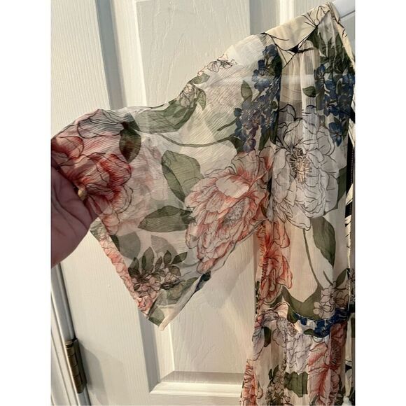 Jade Johnny Was Marion Silk Floral Tiered Maxi Dress sz XS NWOT ( it popped off) - Picture 6 of 13
